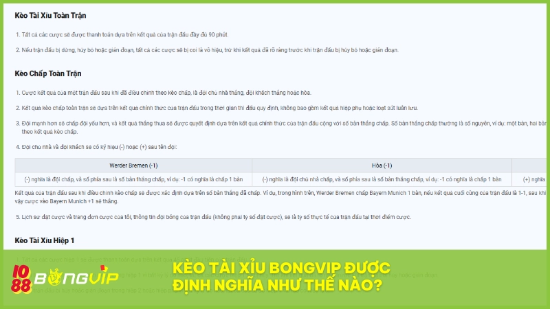 Kèo tài xỉu cược dựa vào tổng số bàn thắng trong trận